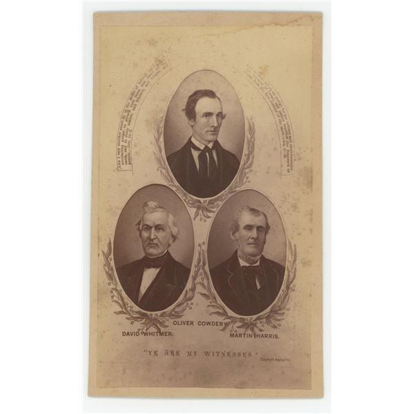 LDS Three Witnesses Devotional Cabinet Photo