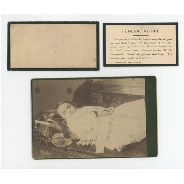 Victorian Post Mortem Baby Cabinet Card Photo
