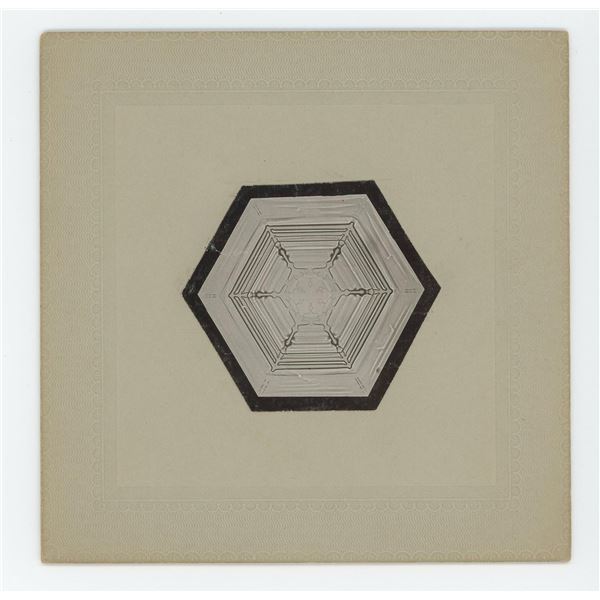 Wilson Bentley Snowflake Photomicrograph Photo