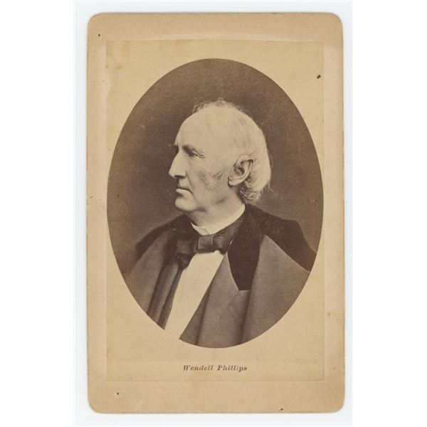 Wendell Phillips Abolitionist Cabinet Photo