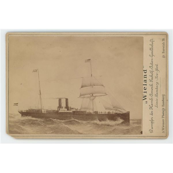 Wieland Steamship Steamer Hamburg America Photo