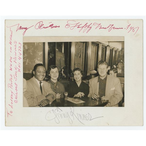 Count Basie Brass Rail Jazz Club Signed Photo