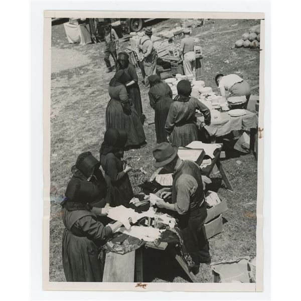 Amish Women Buying at a Market 1938 Photo