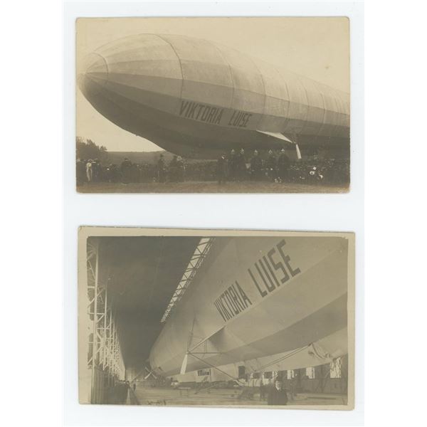 Zeppelin LZ 11 Viktoria Luise RPPC Postcards
