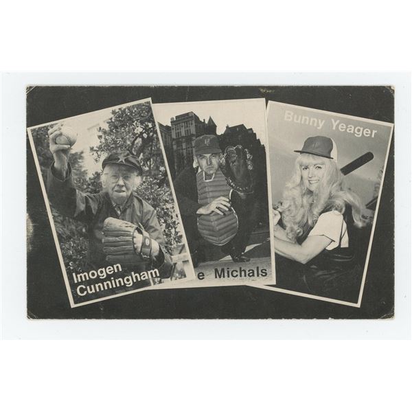 Famous Photographer Baseball Cards RPPC Postcard