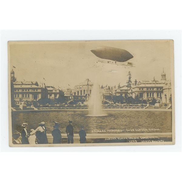 JC Mars Dirigible Balloon Seattle Washington RPPC