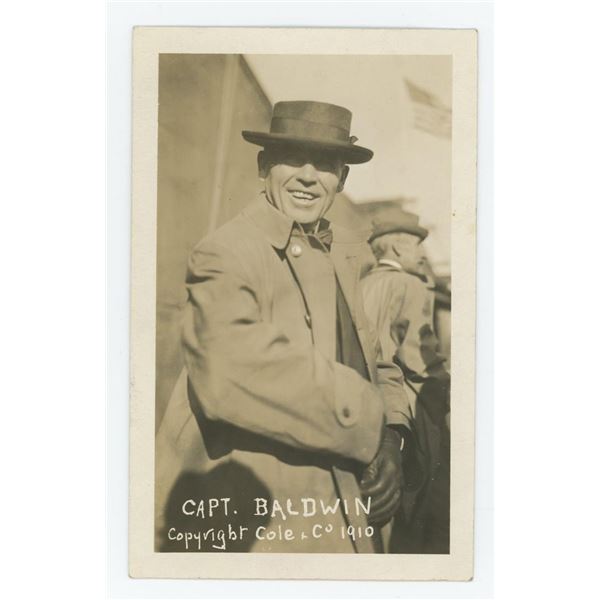Captain Baldwin Aeronaut 1910 RPPC Postcard