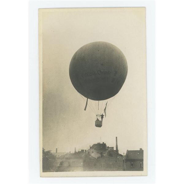 Gas Balloon Early Aviation Era RPPC Postcard