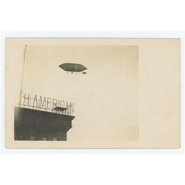 The Inquirer Airship Tight Rope Walker RPPC