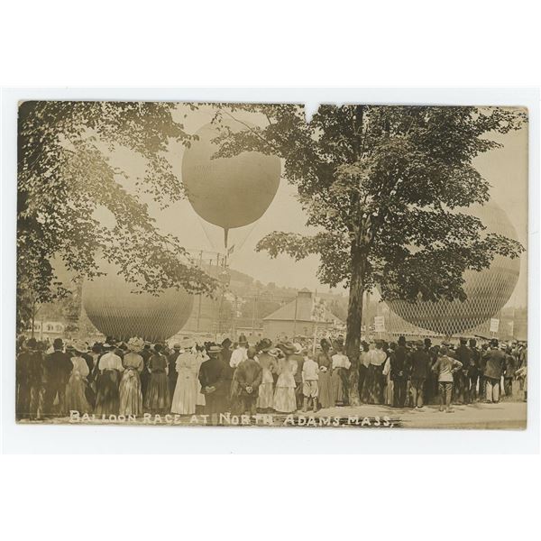 Balloon Race North Adams Massachusetts RPPC