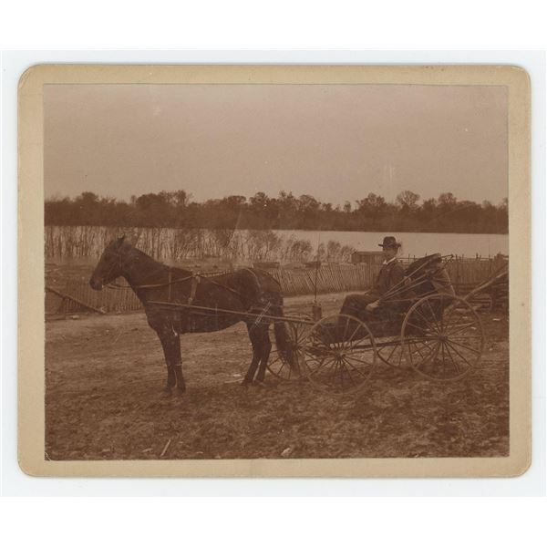 Florence Illinois Ghost Town Horse Carriage Photo