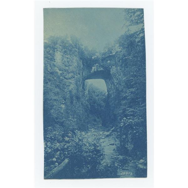 Natural Bridge Virginia Cyanotype Photo