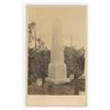 Image 1 : Obelisk Cemetery Monument CDV Photo