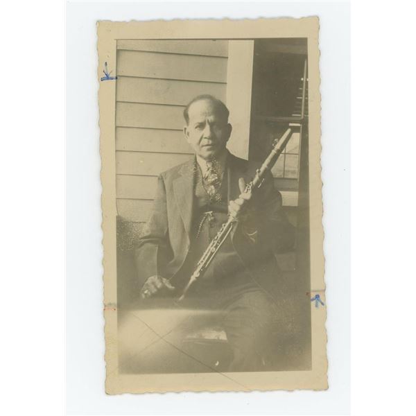 Alphonse Picou Jazz Clarinetist Signed Photo