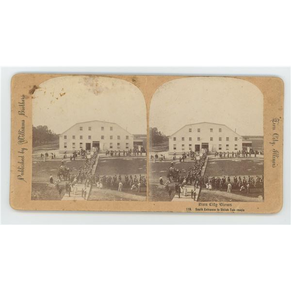 South Entrance to Shiloh Tabernacle Stereoview