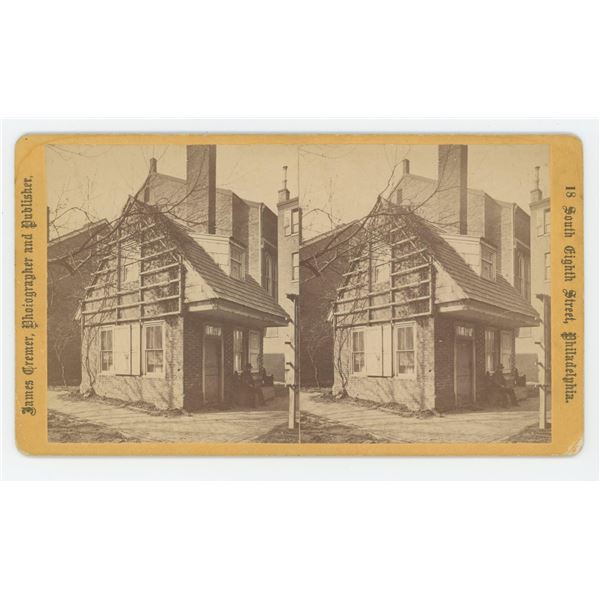 Quaker Almshouse Philadelphia Stereoview