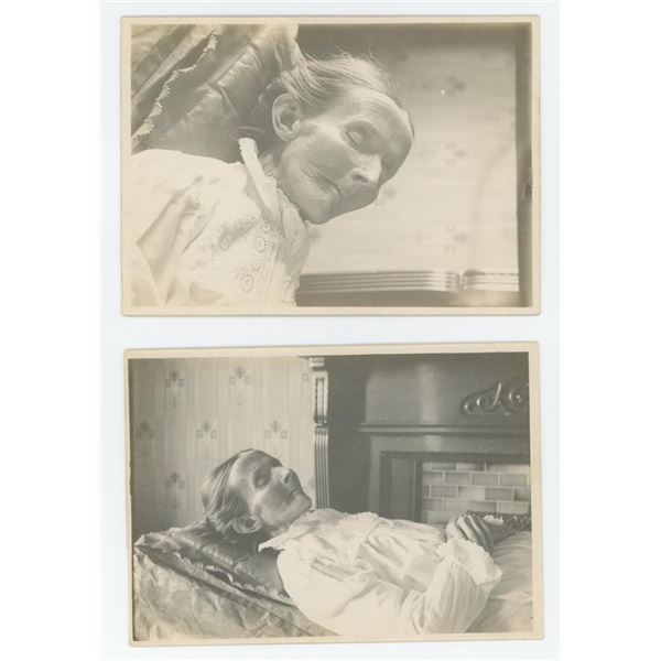Post Mortem Photos of an Old Woman