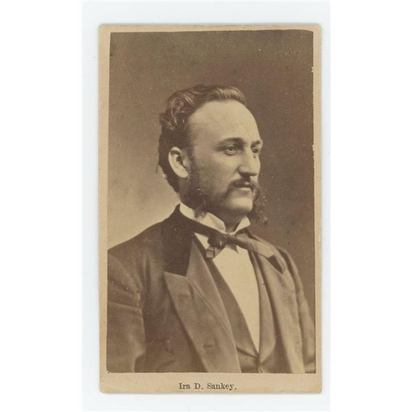 Ira D Sankey Gospel Singer CDV Photo