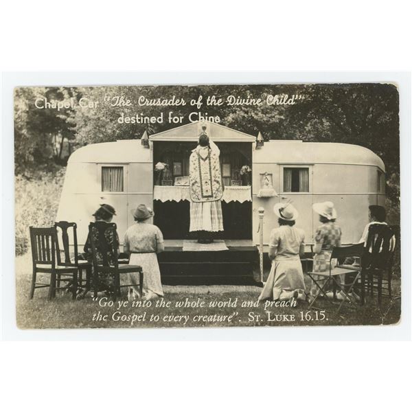 Franciscan Divine Child New York Chapel Car RPPC