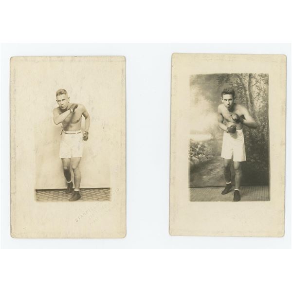 Early 20th Century Boxing Pugilist Postcards