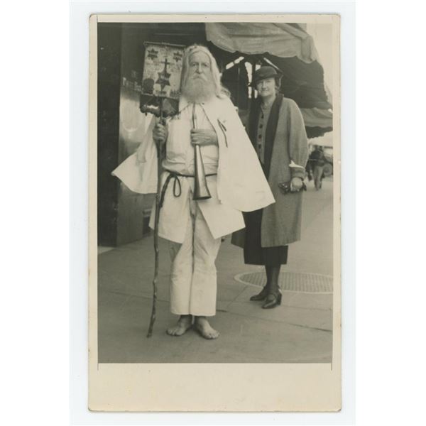 Street Preacher Evangelist RPPC Postcard