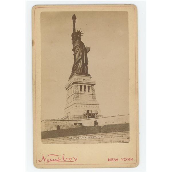 Newsboy Statue of Liberty Cabinet Photo