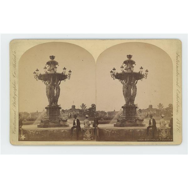 Bartholdi Fountain Stereoview