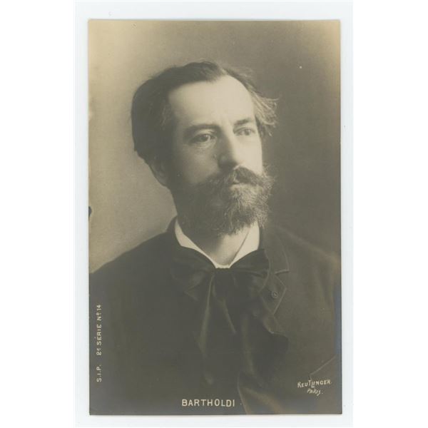 Frederic Auguste Bartholdi RPPC Postcard