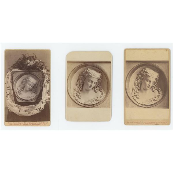 Dreaming Iolanthe Butter Carving CDV Photos