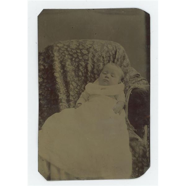 Post Mortem Baby Tintype Photo