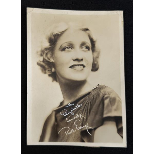 Ruth Etting Signed Photo