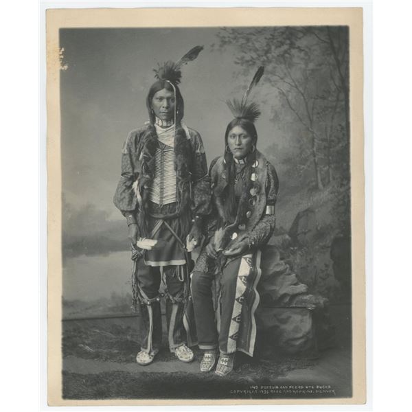 Rose & Hopkins Denver Ute Indian Photo