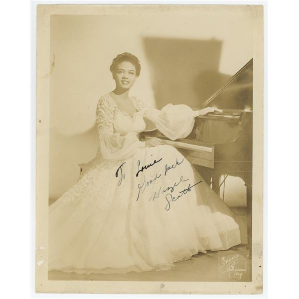 Hazel Scott Signed Jazz Photo