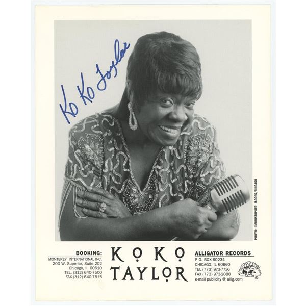 Koko Taylor Signed Photo