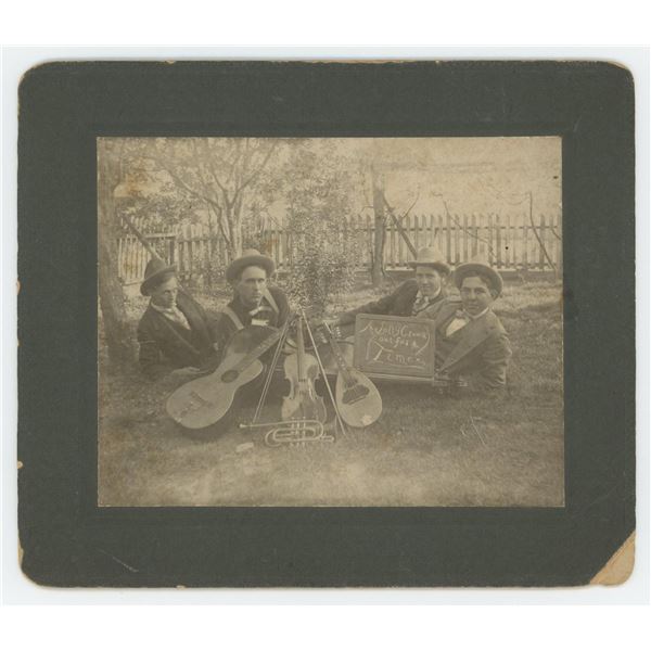 Late 19th Century String Band Photograph