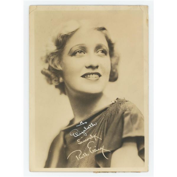 Ruth Etting Signed Photograph
