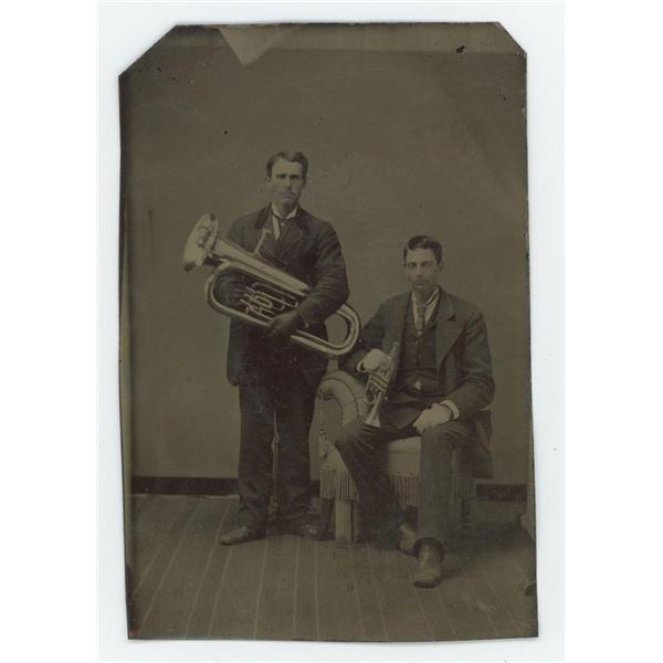 Occupational Musicians Tintype Photo