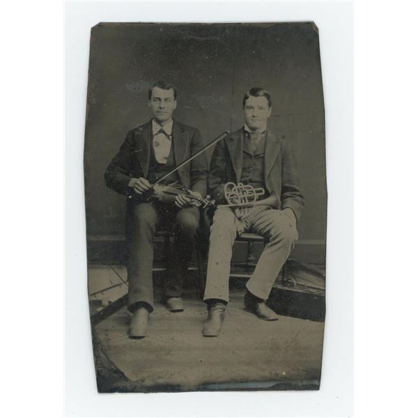 Occupational Musicians Tintype Photo