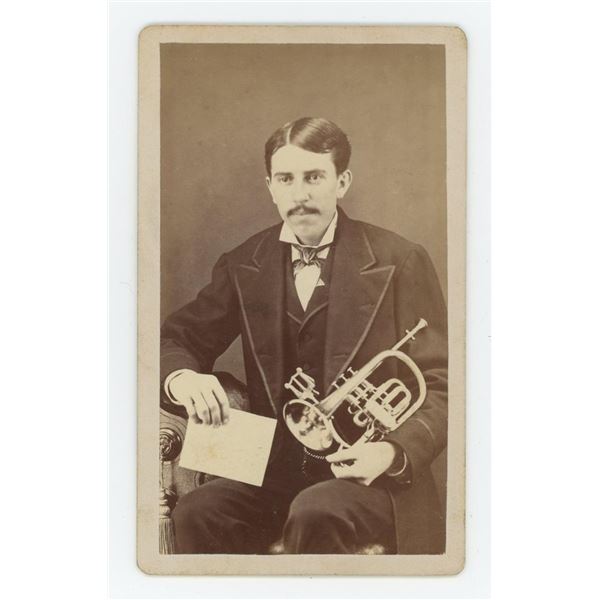 Fiske Rotary Cornet Occupational CDV Photo