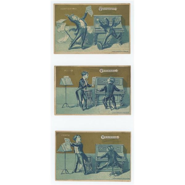 WW Kimball Piano Company Trade Cards
