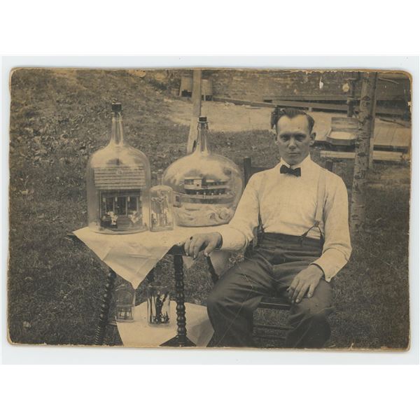 American Folk Art Whimsey Bottle Maker Photo