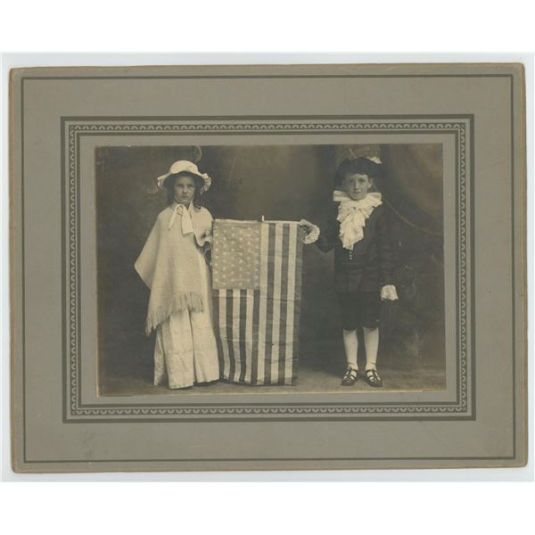 Patriotic 48 Star Flag Children Cabinet Photo