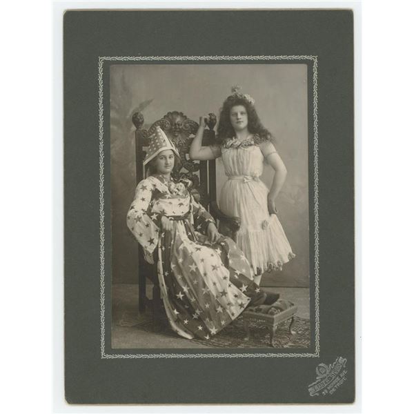 Patriotic Lady Liberty Costume Cabinet Photo