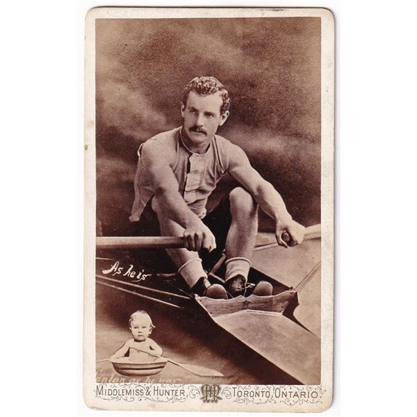 Ned Hanlan Champion Sculling Rowing CDV Photo