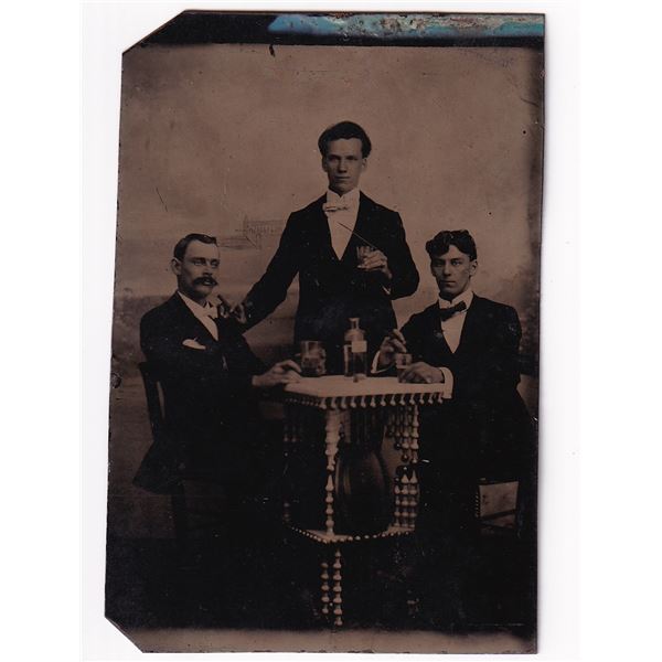 Saloon Owners Occupational Tintype Photo