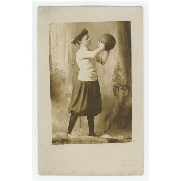 Womens Basketball RPPC Postcard