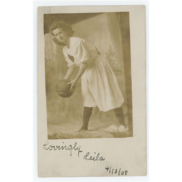 1908 Womens Basketball RPPC Postcard