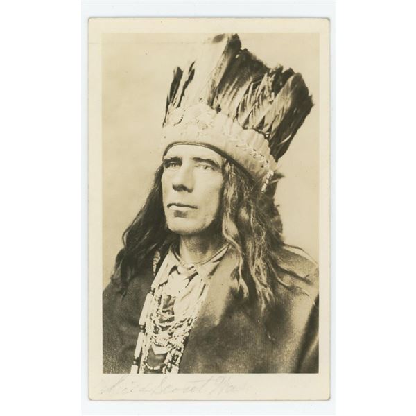 Buffalo Bill Wild West Performer RPPC Postcard