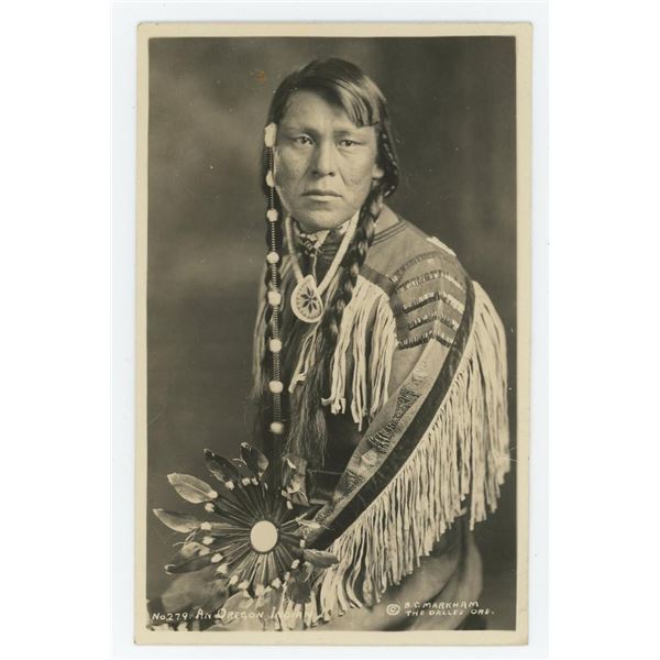 Umatilla Oregon Indian RPPC Postcard