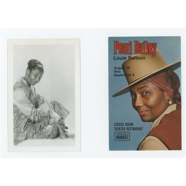 Pearl Bailey and Louie Bellson RPPC Postcards